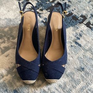 Ralph Lauren espadrilles Size 8 EUC